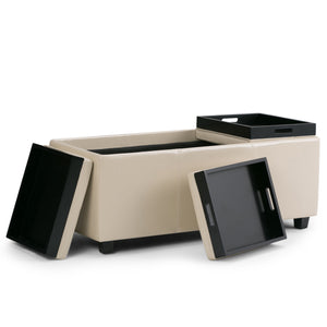 Avalon - Upholstered Storage Ottoman by Couch.com