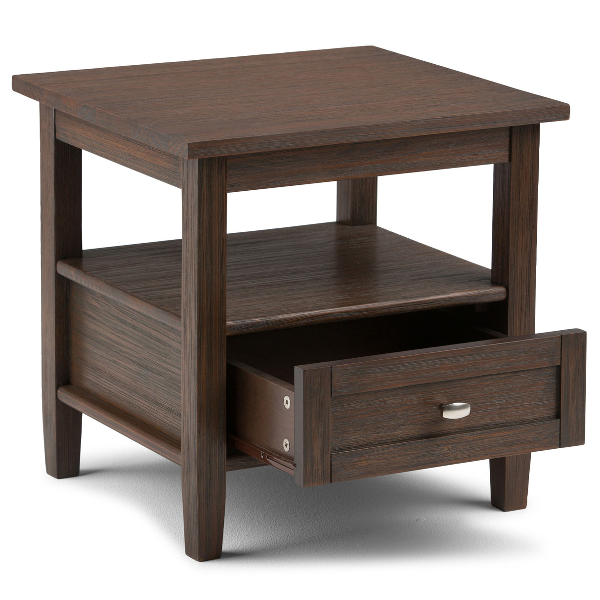 Warm Shaker - End Table - Farmhouse Brown by Couch.com