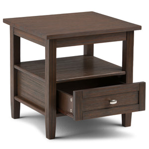 Warm Shaker - End Table - Farmhouse Brown by Couch.com