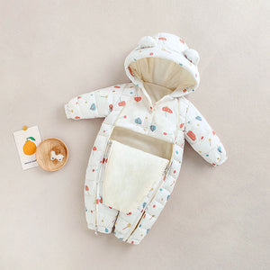 Clothes For Babies Baby Jumpsuits Winter Fleece-lined
