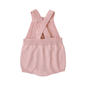 Knitted jumpsuit triangle halter