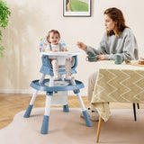 16-in-1 Baby High Chair with Activity Center and Booster Seat for Babies and Toddlers-Celadon
