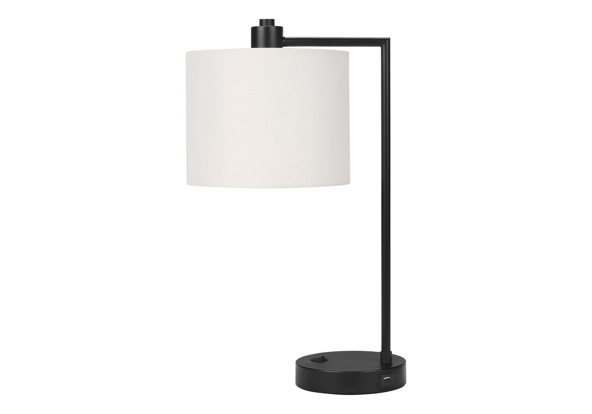 Lighting, Table Lamp, USB Port Included, Modern - Black / Cream by Couch.com