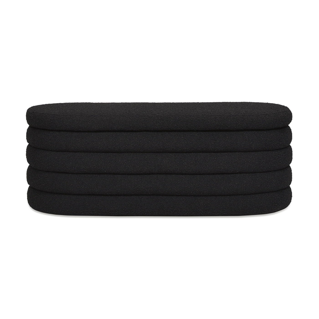 Fuji - Upholstered Oval Storage Bench by Couch.com