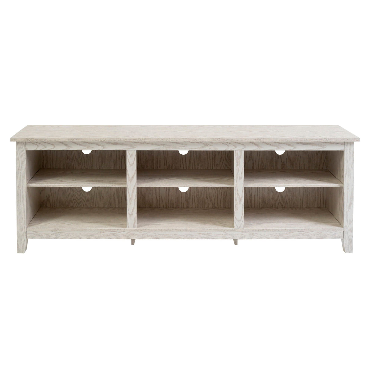Modern Transitional 3 Shelf Open Storage 70" TV Stand For 80" TVs by Couch.com