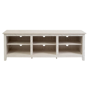 Modern Transitional 3 Shelf Open Storage 70" TV Stand For 80" TVs by Couch.com