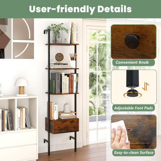 Outdoor Daybed with Retractable Canopy PE Wicker Rattan Patio Lounger-Navy