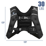 Training Weight Vest Workout Equipment with Adjustable Buckles and Mesh Bag-20 lbs