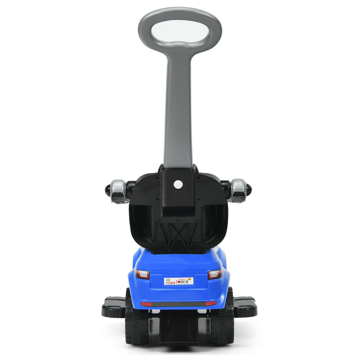 3 in 1 Ride on Push Car Toddler Stroller Sliding Car with Music-Black