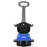 3 in 1 Ride on Push Car Toddler Stroller Sliding Car with Music-Black