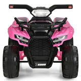 6V Kids ATV Quad Electric Ride On Car with LED Light and MP3-Green