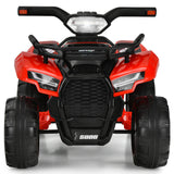 6V Kids ATV Quad Electric Ride On Car with LED Light and MP3-Green