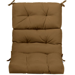 22 x 44 Inch Tufted Outdoor Patio Chair Seating Pad-Blue