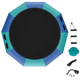 10 Feet Inflatable Splash Padded Water Bouncer Trampoline-Yellow