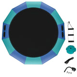 15 Feet Inflatable Splash Padded Water Bouncer Trampoline-Yellow