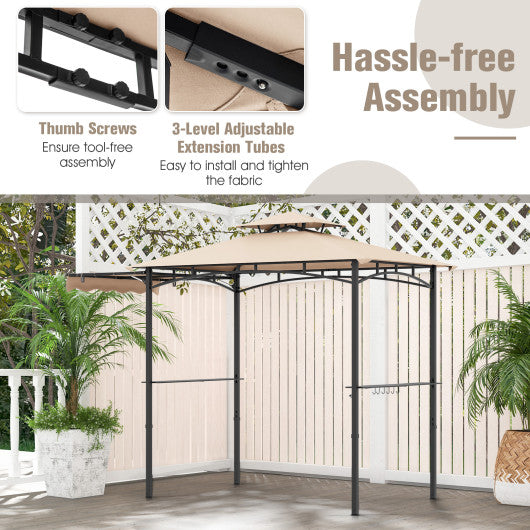 36 Inch Console Table 2-Tier Industrial Foyer Table with Sintered Stone Tabletop