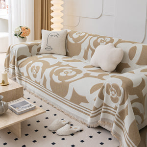 Chenille Sofa Cover Blanket, Couch Cover Blanket Throws for Couches Living Room Furniture Throw Covers