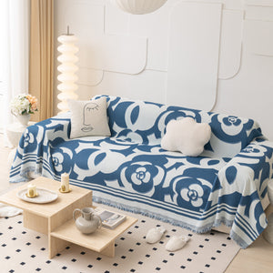 Chenille Sofa Cover Blanket, Couch Cover Blanket Throws for Couches Living Room Furniture Throw Covers