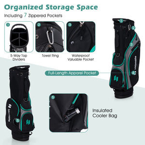 11 Pieces Complete Golf Club Package Set-Green
