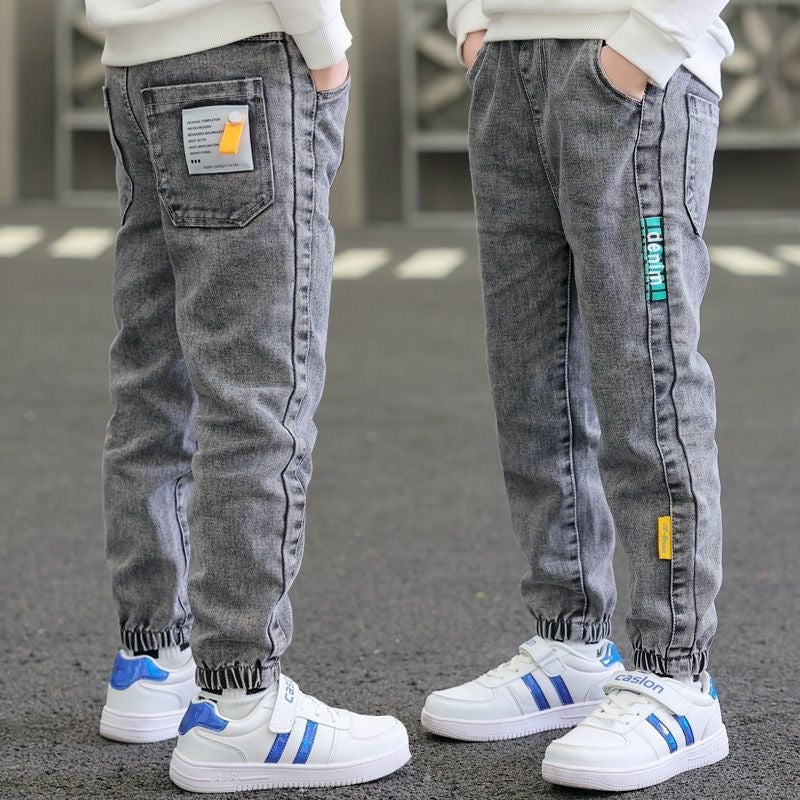 Spring And Autumn Trousers Winter Fleece-lined