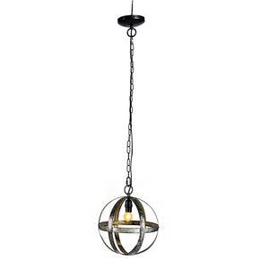 Metal Chandelier, Hanging Light Fixture With Adjustable Chain For Kitchen, Bulb Not Included - Gray by Couch.com