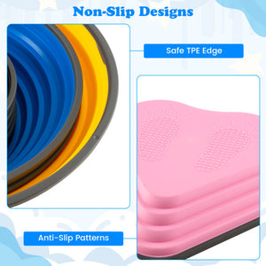 11 Pieces Kids Stepping Stones Stackable Balance Blocks Indoor Outdoor-Multicolor