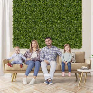 12-Pieces 20 Inch x 20 Inch Artificial Hedge Boxwood Panels