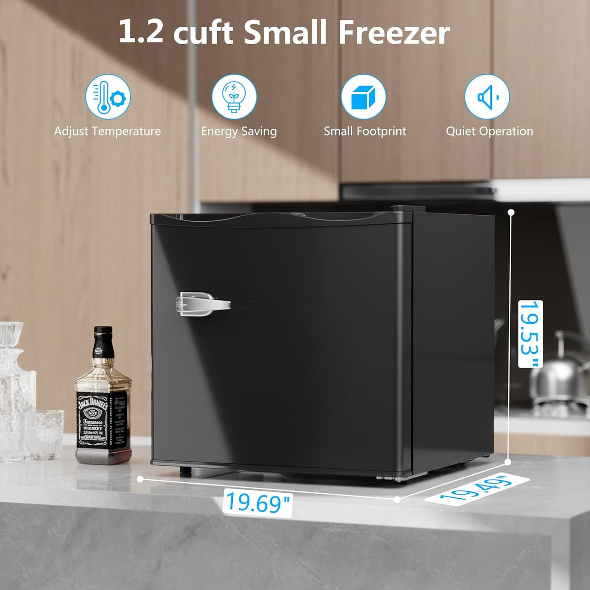 1.2 Cu.Ft Compact Mini Freezer