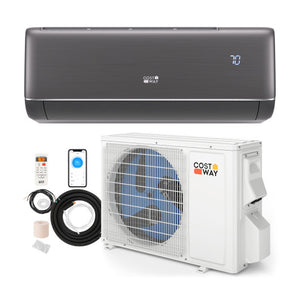 12000 BTU 22 SEER2 115V WiFi Enabled Mini Split AC Compatible with Alexa Gray