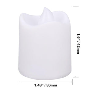 12/24Pcs Creative LED Candle Flameless LED Tea Lights with Remote Battery Operated Flickering Tea lights Candles with Timer Tea Lights Realistic Fake Candles Battery Powered Flameless Tea Light Lamp For Home Wedding Party Decoration Supplies