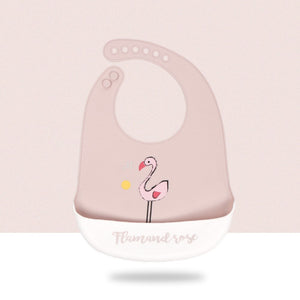 Baby Cartoon Silicone Bib Waterproof And Dirt-proof Super Soft