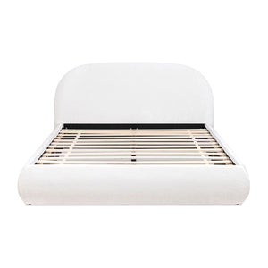 Archie Puffy Grounded - Upholstered Platform Bed by Couch.com