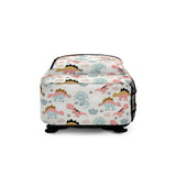 Kids Dinosaur White Backpack