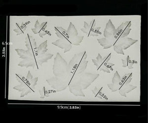 1/2/3Pcs 3D Silicone Baking Mold Butterfly Leaf Mould Chocolate Fondant Cake Decorating Tool Temperature Resistance 3D Leaf Shaped Silicone Mold Fondant Mold Cupcake Cake Decoration