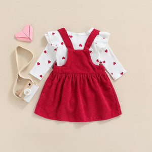 Baby Girl Valentine's Day Suit Heart Size
