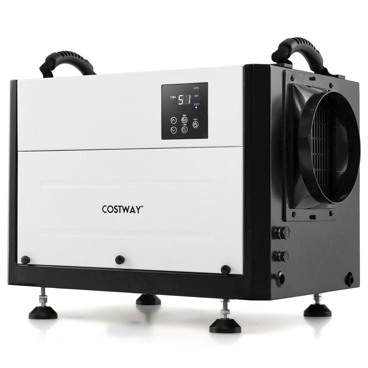 124 Pint Crawl Space Dehumidifier with 3 Modes and 24H Timer-White