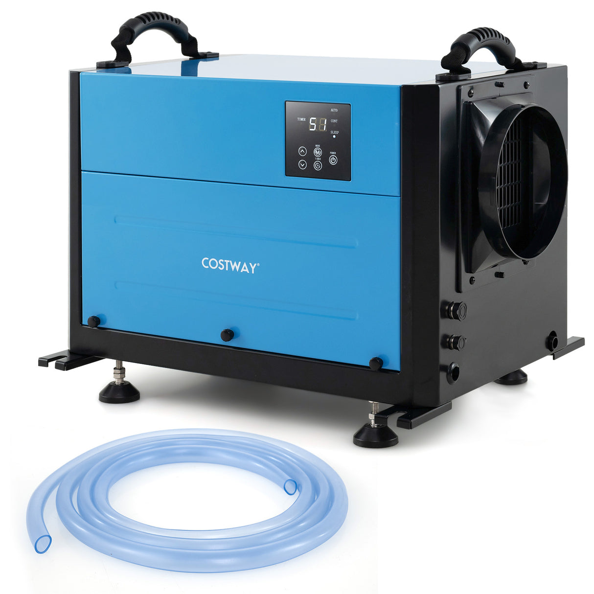124 Pint Crawl Space Dehumidifier with 3 Modes and 24H Timer-Blue
