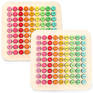 Wooden multiplication formula table teaching aids