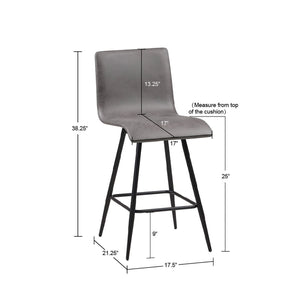 Swivel Counter Stool - Gray by Couch.com