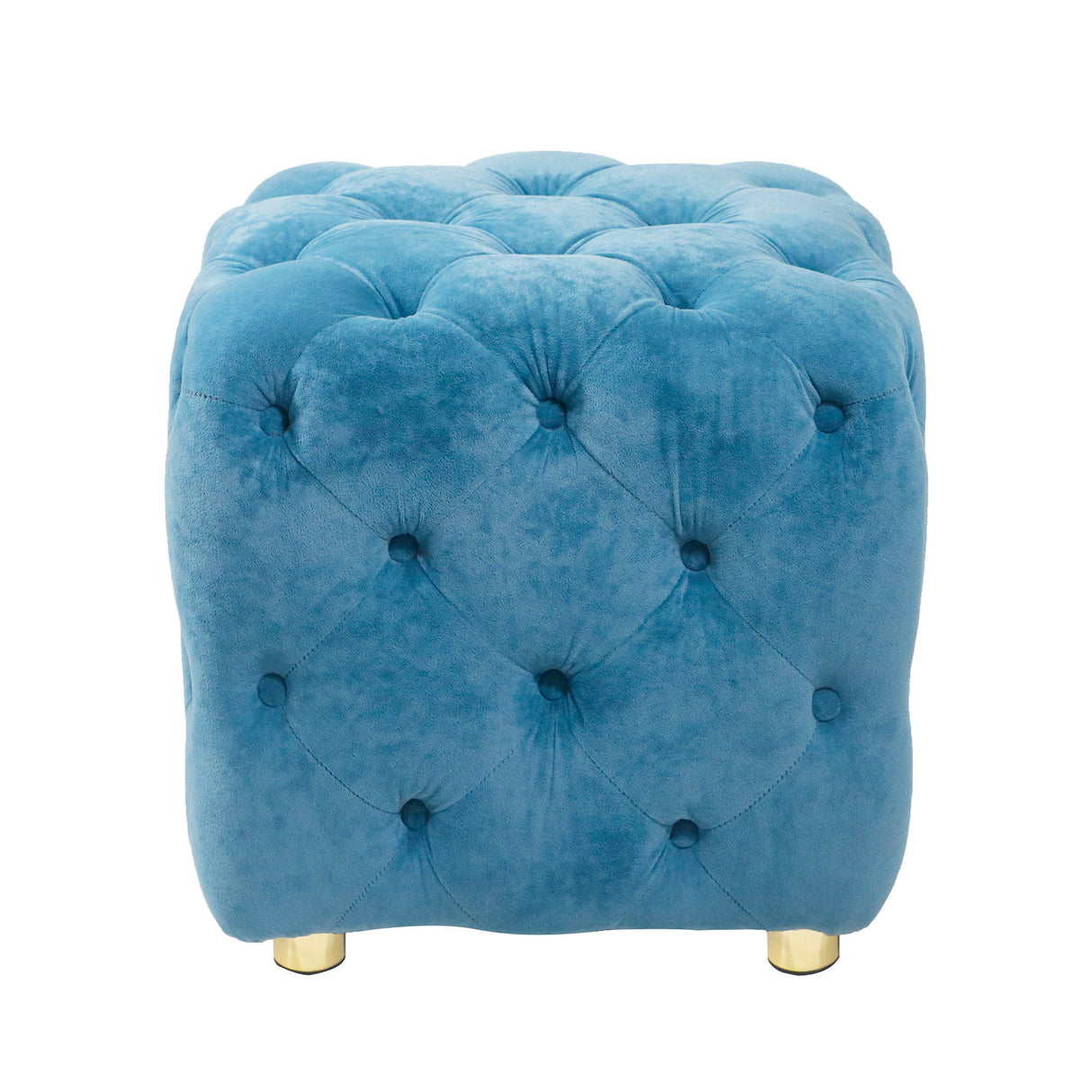 Modern Velvet Upholstered Ottoman, Exquisite Small End Table, Soft Foot Stool, Dressing Makeup Chair, Comfortable Seat For Living Room, Bedroom, Entrance by Couch.com
