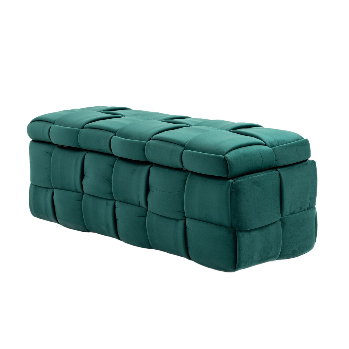 Upholstered Storage Ottoman With Safety Hinge by Couch.com