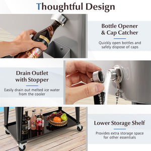 3-Tier Narrow End Table with Drawer and Storage Shelves-Walnut