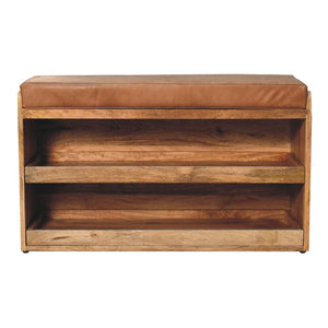 Buffalo - Hide Pull Out Shoe Storage Bench by Couch.com