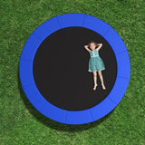 8-16 FT Trampoline Pad Replacement Safety Pad with Fixing Straps (Blue)-14ft