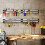 18 Inch Magnetic Tool Holder Strip with Mounting Screws-Silver