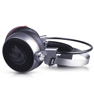 Luxury Proffesional Studio Gaming PC Headphones With LED Lights In Modern Luxury Metal Design For Gamers and DJ
