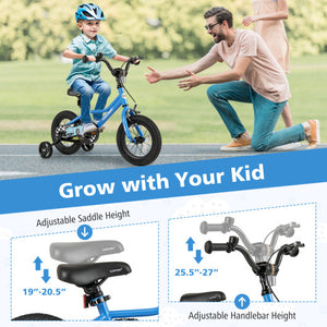 12 Inch Kids Bike with Removable Training Wheels for Aged 3-4 Years Old