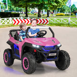 12V 2-Seater Kids Ride on UTV with Slow Start Function Music-Red