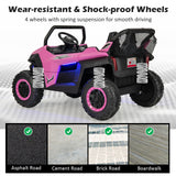 12V 2-Seater Kids Ride on UTV with Slow Start Function Music-Red