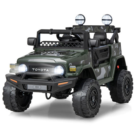 12V 7Ah Licensed Toyota FJ Cruiser Electric Car with Remote Control-Camo